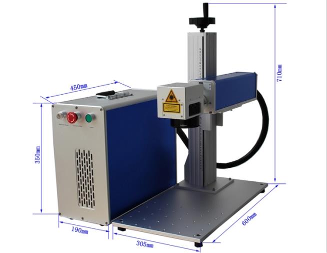 nowy produkt dzielona maszyna do znakowania laserowego dla przemysłu metalowego maszyna do znakowania metalu LYL-MS20W o wysokiej jakości